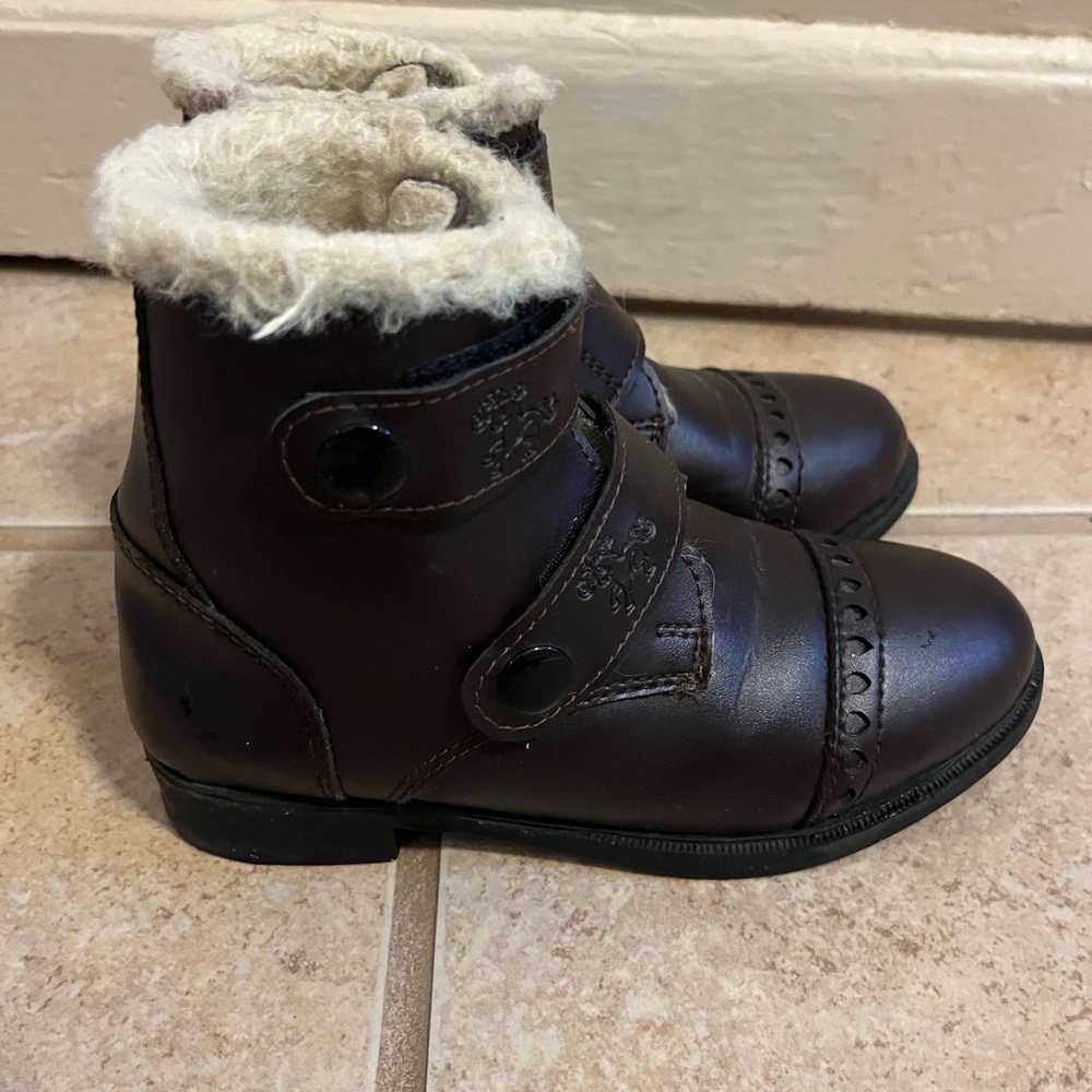Belle & Bow Little Girls Winter Paddock Boots, 12